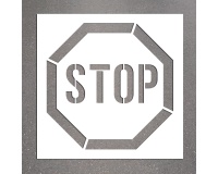 Pochoir pour marquage au sol - Pictogramme STOP - PVC Souple