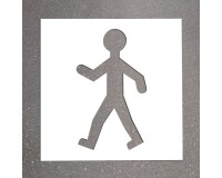 Pochoir pour marquage au sol - Signalisation Piéton - PVC Souple