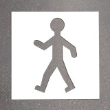 Pochoir - Piéton - PVC Souple