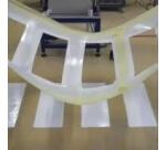 Pochoir - Marquage - Passage Piéton/Zébra - PVC Souple  - Bandes 45°