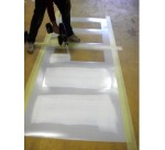 Pochoir - Marquage - Passage Piéton/Zébra - PVC Souple  - Bandes 45°