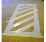 Pochoir - Marquage - Passage Piéton/Zébra - PVC Souple  - Bandes 90°