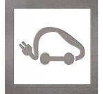 Pochoir  pour marquage au sol - Voitures Électriques - PVC souple  - 350 x 600 mm
