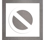 Pochoir -Marquage - Interdiction de stationner - PVC Souple