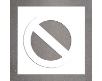 Pochoir -Marquage - Interdiction de stationner - PVC Souple