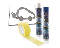 Pochoir souple - Marquage véhicule électrique - Kit complet