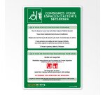 Poster Consignes pour Espace d'Attente Sécurisé A3