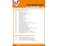 Poster CLP Mentions de danger H - Papier 250 g/m² Plastifié - A3