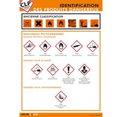 Poster - Produits Dangereux et Pictogrammes - A3 Plastifié