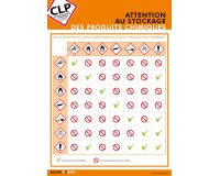 Poster - Incompatibilités Stockage Produits Chimiques - Plastifié