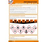 Poster CLP - Informations clés règlement CLP et GHS - Format A3