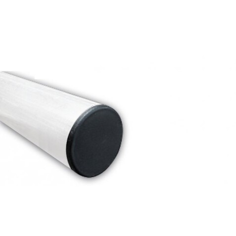Poteau rond - Ø60 mm - Tube en Acier galvanisé - Blanc   - 3 -