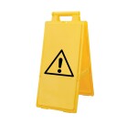 Chevalet de signalisation Danger - Jaune haute visibilité - H 60 mm