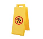 Chevalet de signalisation Interdit aux piétons - Haute visibilité