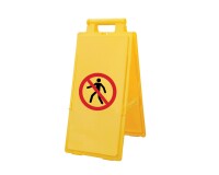 Chevalet de signalisation Interdit aux piétons - Haute visibilité