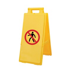 Chevalet de signalisation Interdit aux piétons - Haute visibilité