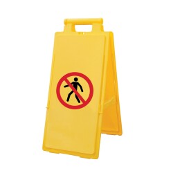 Chevalet de signalisation Interdit aux piétons - Haute visibilité