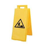 Chevalet de signalisation Travaux en cours - Jaune haute visibilité