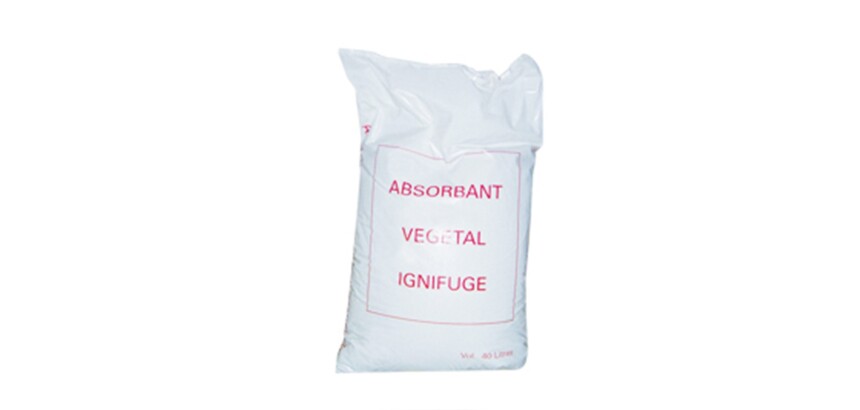 Sac absorbant végétal ignifugé biodégradable 40 L - Absorption 28L