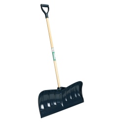 Poussoir à neige – Polypropylène 66 cm – Manche en bois solide