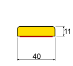 Butoir de protection plat flexible - Mousse Polyuréthane - DIN 4102 B2