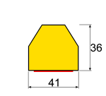 Butoir de protection flexible - Jaune et Noir - Mousse Polyuréthane