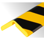 Butoir d'angle flexible jaune/noir - 1 m - Mousse PU