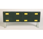 Protection Murale - Bouclier Blindé sur pieds - Noir et Jaune  - 1 -