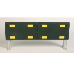 Protection Murale - Bouclier Blindé sur pieds - Noir et Jaune  - 1 -