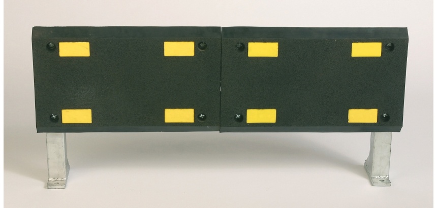 Protection Murale - Bouclier Blindé sur pieds - Noir et Jaune  - 1 -