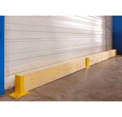 Protège Rack avec matrier en sapin - Module Intermédiaire - Tôle  - 1 madrier