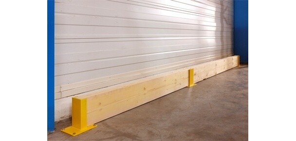 Protège Rack avec matrier en sapin - Module Intermédiaire - Tôle  - 1 madrier