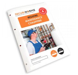 Registre de sécurité obligatoire "Maintenance chaufferie" - A4