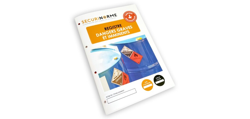 Registre Dangers Graves et Imminents – Format A4 – Sécurité