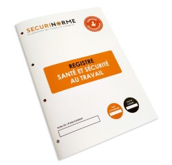 Registre Santé et Sécurité au Travail – Format A4 – Obligatoire