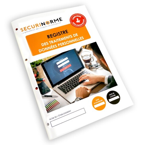 Registre de sécurité obligatoire "Traitements des données" - A4