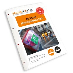 Registre de Suivi Maintenance Défibrillateur DAE - Format A4