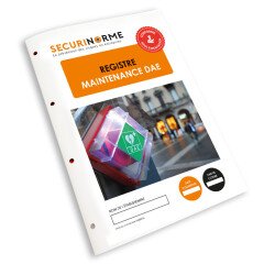 Registre de sécurité - Suivi Maintenance Défibrillateur DAE - A4