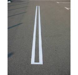 Pochoir pour marquage au sol spécial lignes droites - PVC souple  - 120 cm