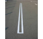 Pochoir pour marquage au sol spécial lignes droites - PVC souple  - 5 m