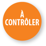 Rouleau de 500 étiquettes de contrôle "À contrôler" - Ø40 mm