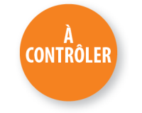 Rouleau de 500 étiquettes de contrôle "À contrôler" - Ø40 mm