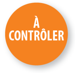 Rouleau de 500 étiquettes de contrôle "À contrôler" - Ø40 mm