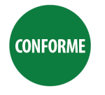 Rouleau d'étiquettes de contrôle "Contrôle Conforme" - 500 ex  - 125 mm