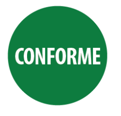 Rouleau d'étiquettes de contrôle "Contrôle Conforme" - 500 ex  - 40 mm