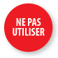 Rouleau d'étiquettes d'inspection - "Ne pas utiliser" - 500 ex