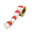 Rouleau de pastilles adhésives -Non Conforme + zone texte -500 ex  - 125 mm