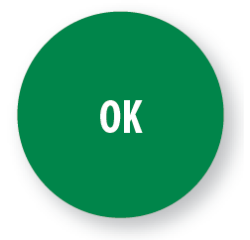 Rouleau d'étiquettes de contrôle "OK" - Ø40 mm - Lot de 500 ex