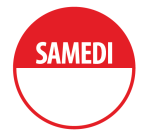 Rouleau d'étiquettes de contrôle - "Samedi" avec zone de texte