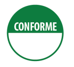 Rouleau d'étiquettes de contrôle - "Conforme" avec zone de texte  - 40 mm